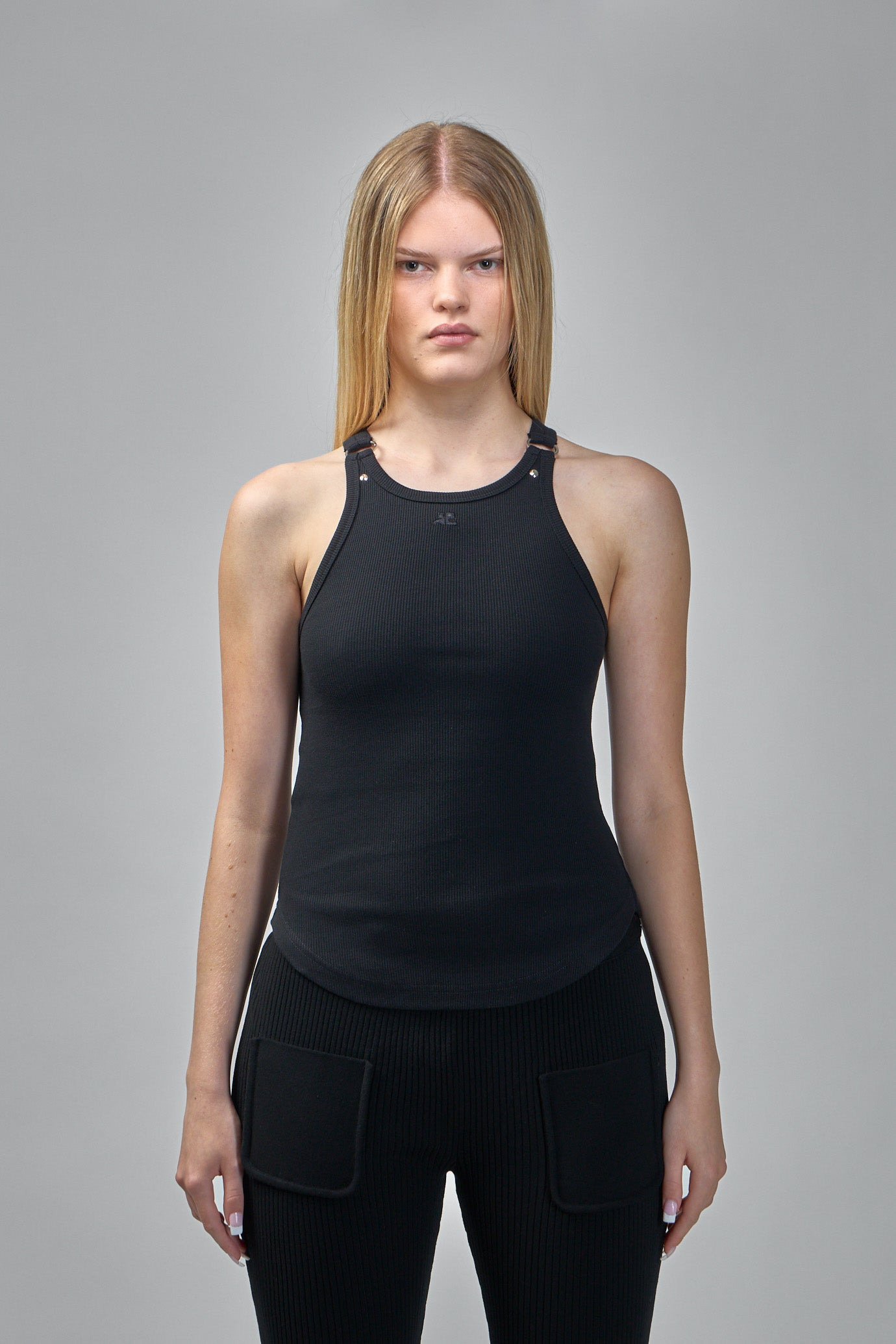 Buckle 90s Rib Tank Top - 3