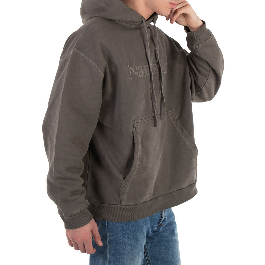 Nanushka Asphalt Cotton-Fleece Ever Hoodie - 2