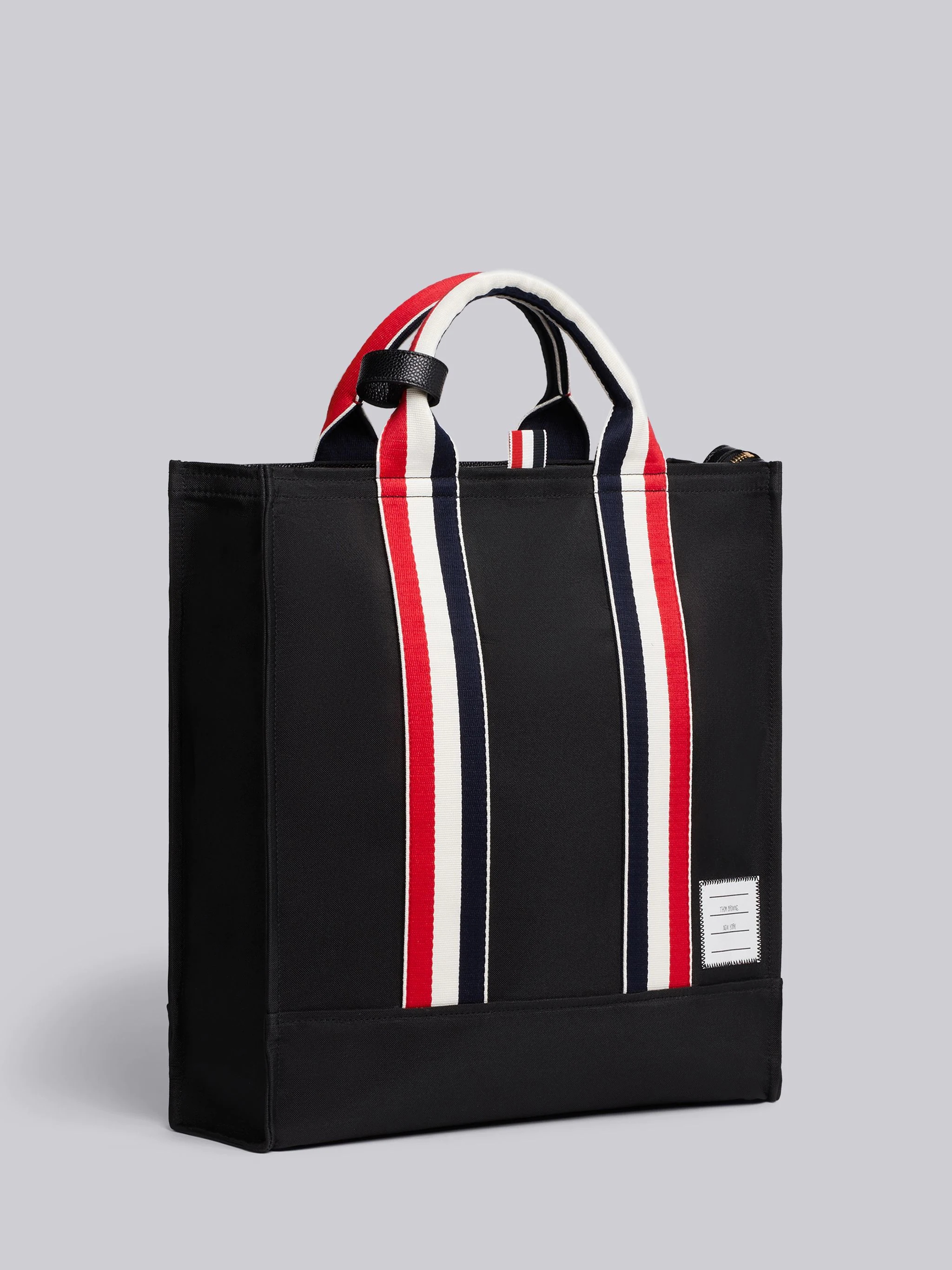 Grosgrain Stripe Nylon Tote - 3