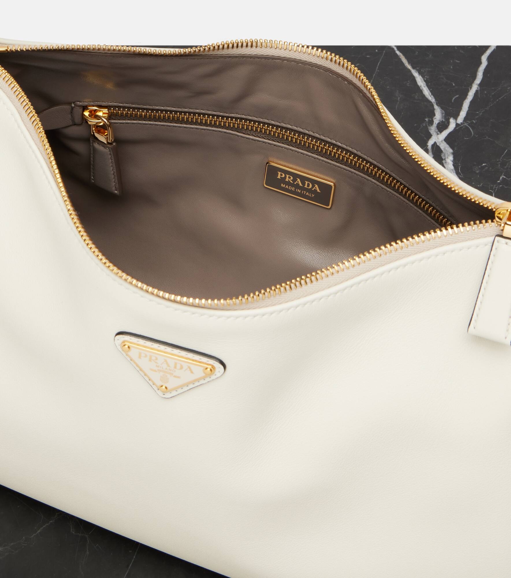 Prada Aimée Large leather shoulder bag - 3