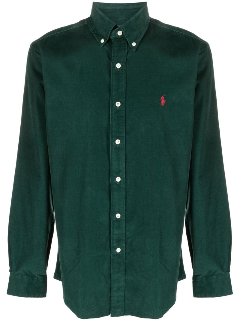 Polo Pony-embroidered corduroy shirt 1