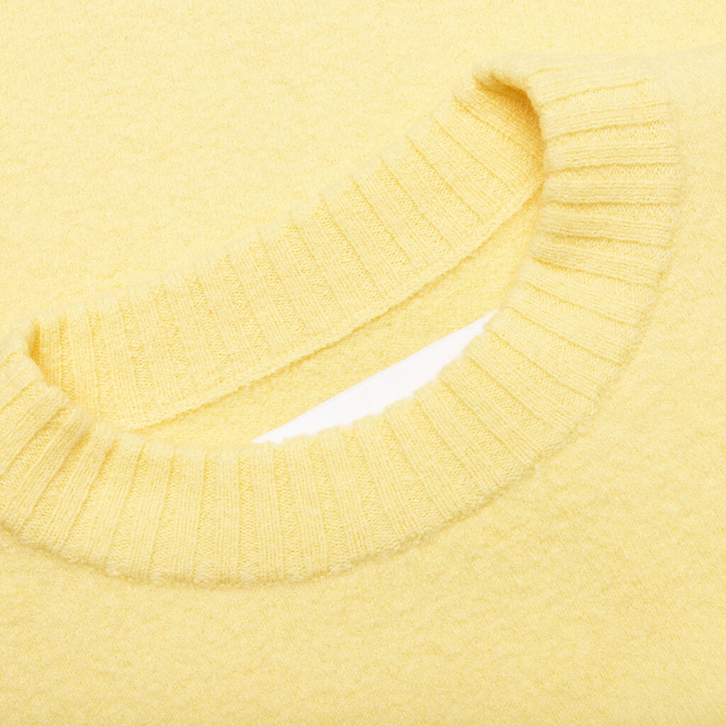 CREW KNIT SWEATER - LEMON - 3