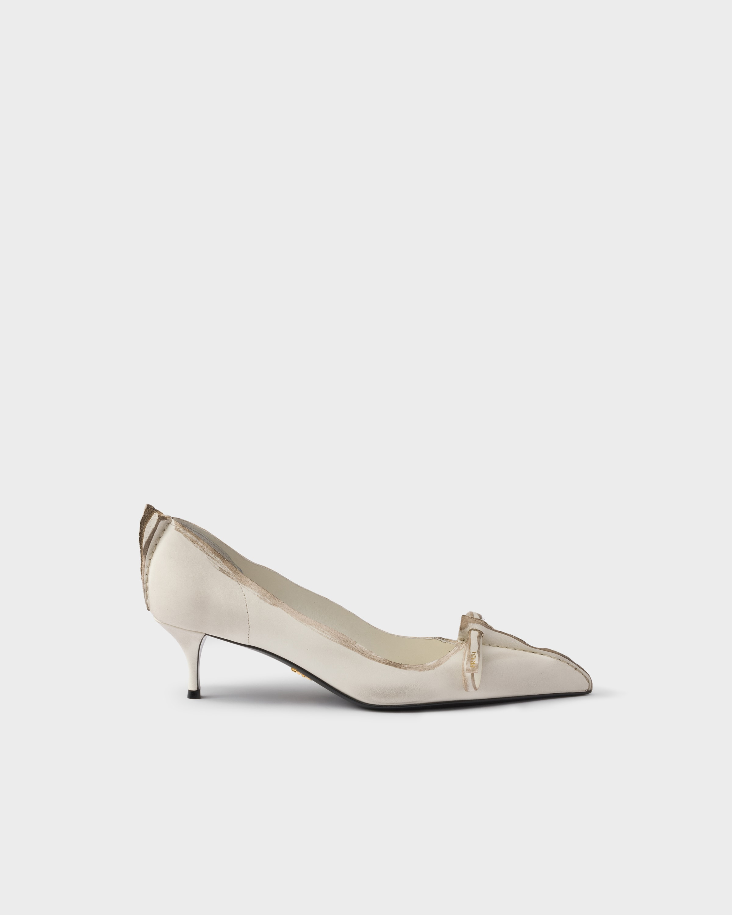Antiqued leather pumps - 2