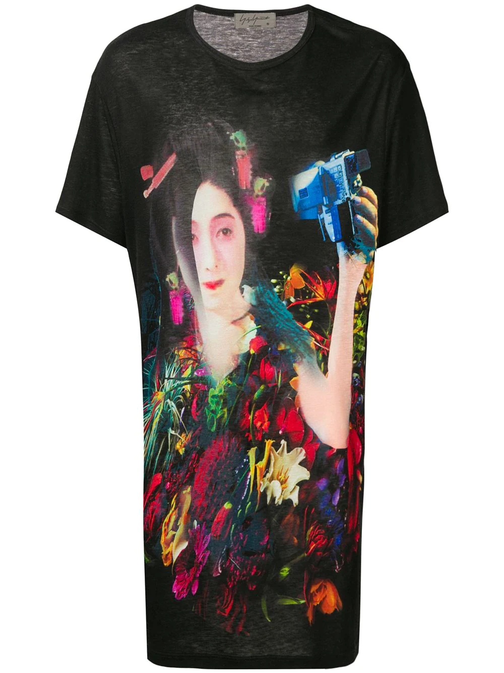 oversized print T-shirt - 1