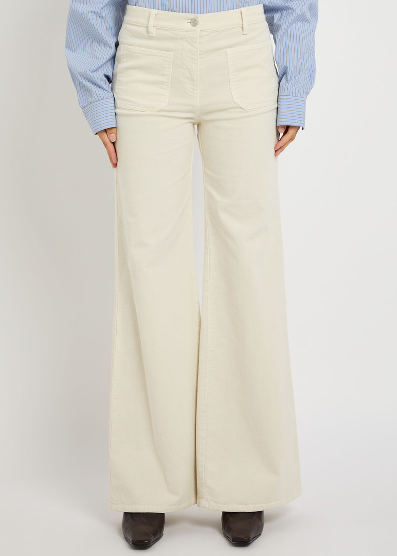 NILI LOTAN Nili Lotan Florence Flared-leg Corduroy Trousers outlook