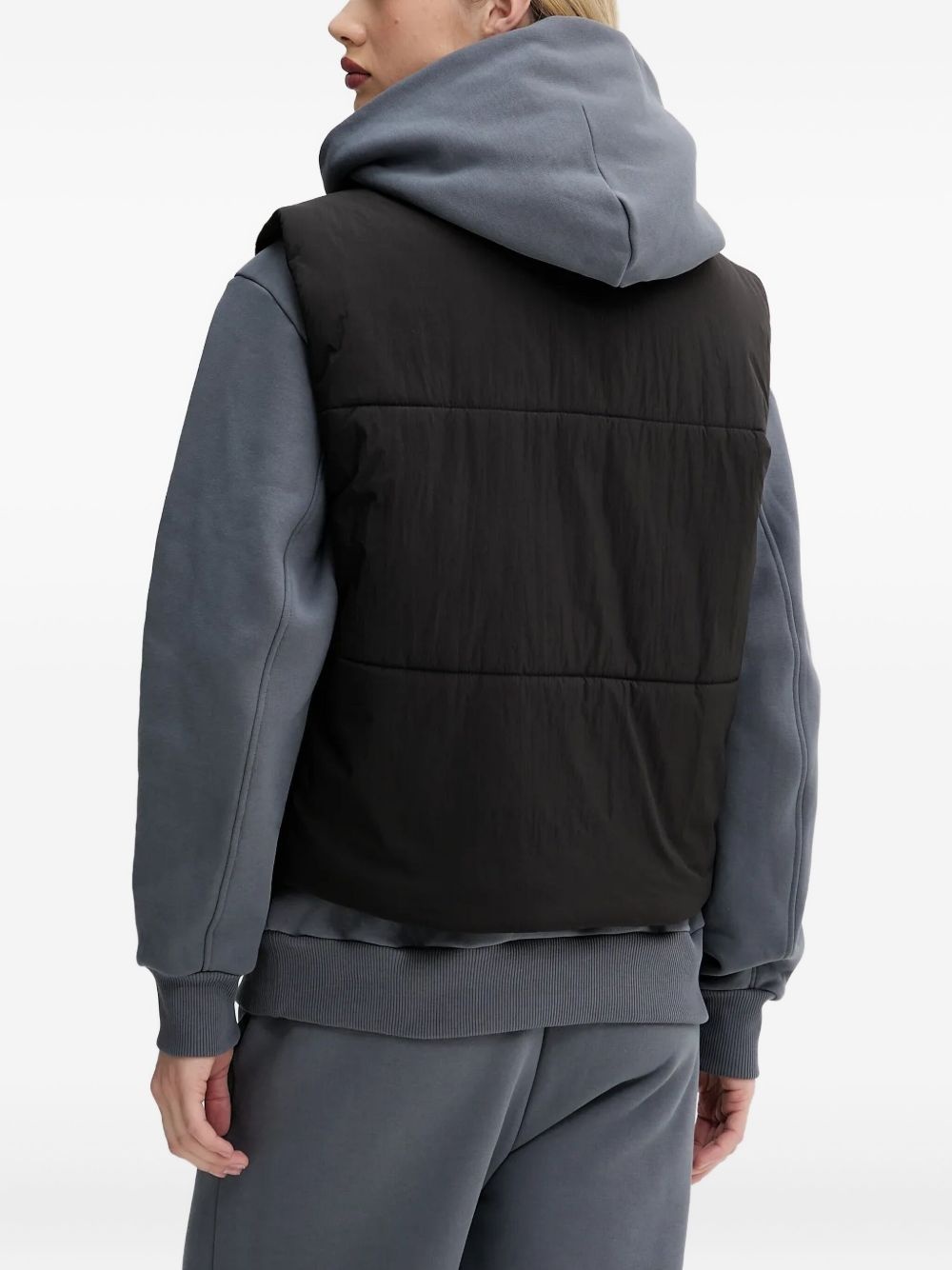 quilted logo-detail gilet - 3