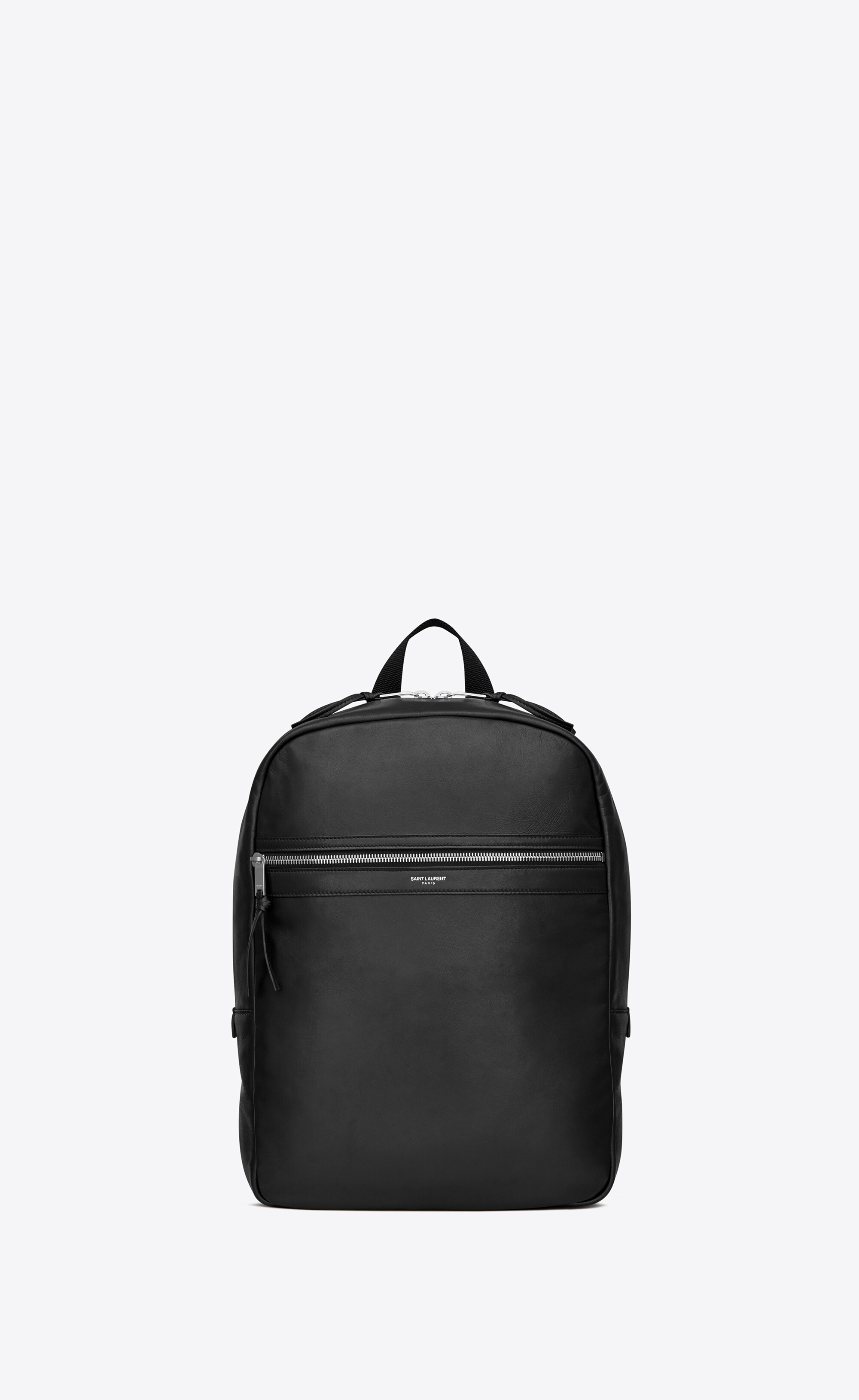 laptop city backpack in smooth leather - 1