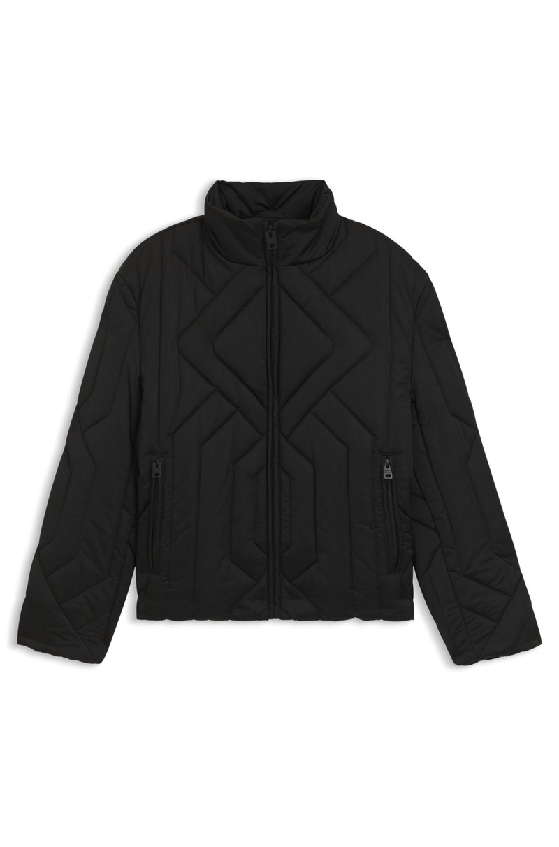WATER-REPELLENT JACKET IN QUILTED SATIN 1