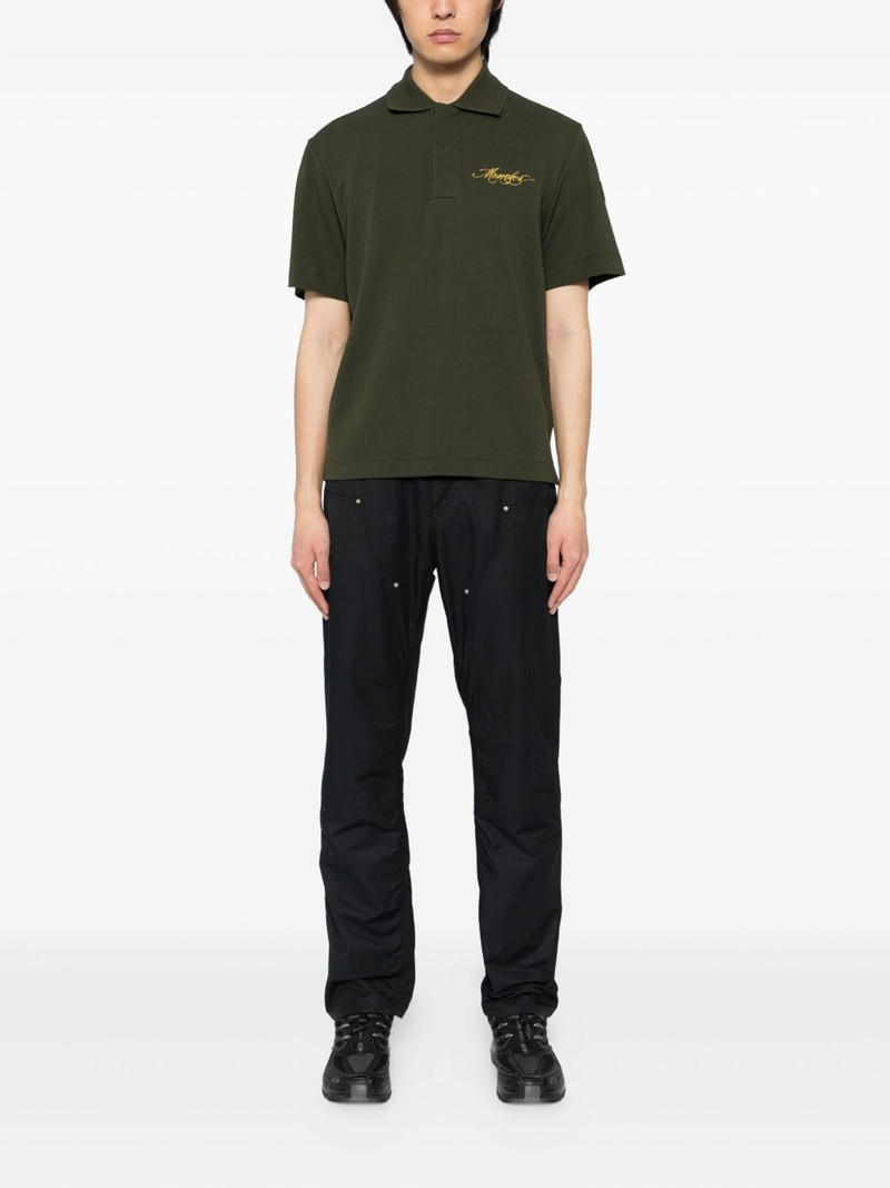 Moncler logo-embroidered polo shirt outlook