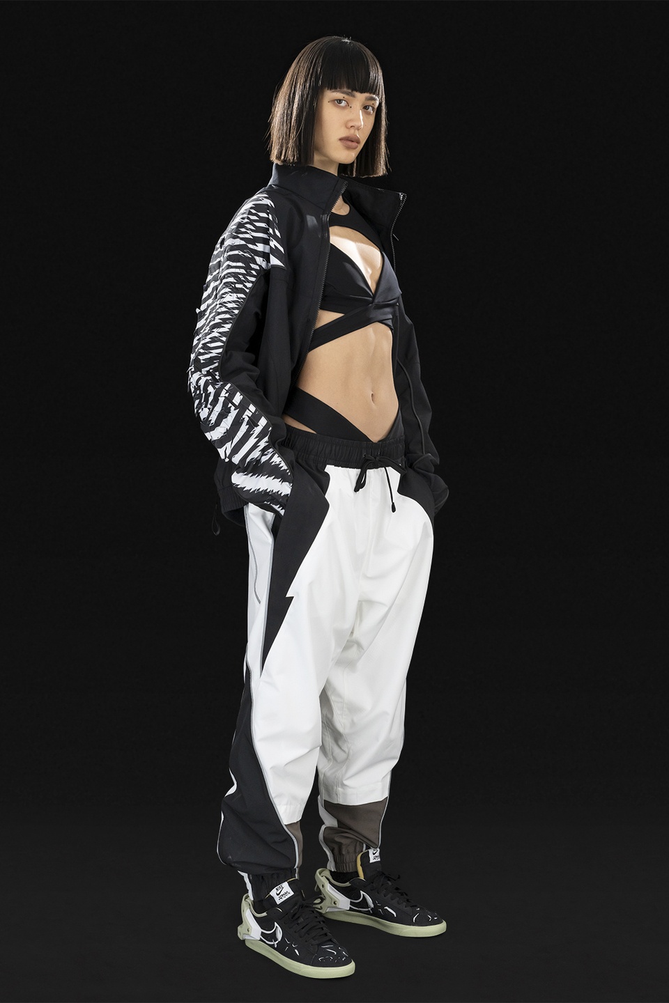 GGG-P2-100 Nike® Acronym® Track Pant Woven White/Multi - 24