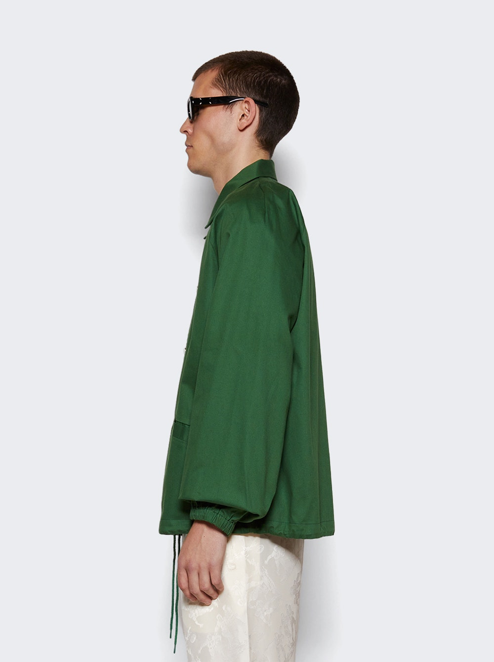 Cotton Track Jacket Green - 4