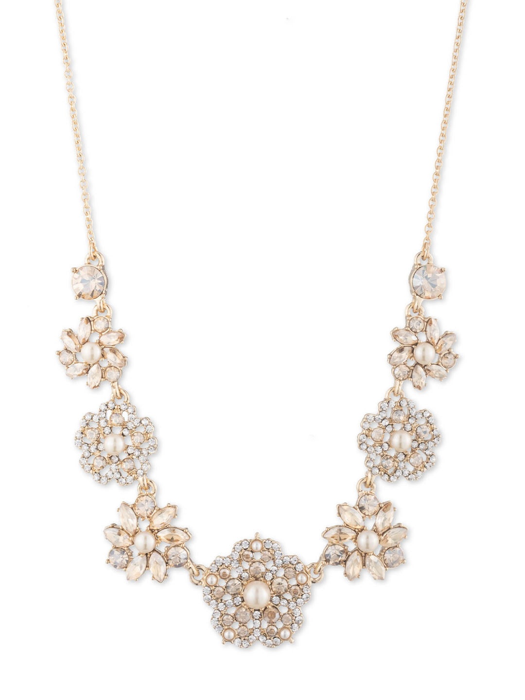 GOLD FRESH FLORAL NECKLACE - 1