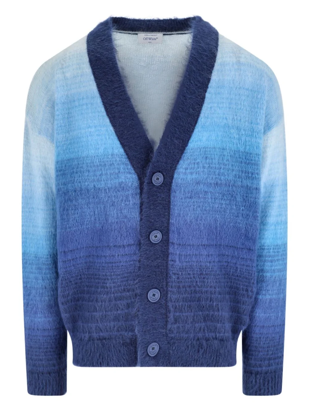 arrow-detail V-neck cardigan - 1