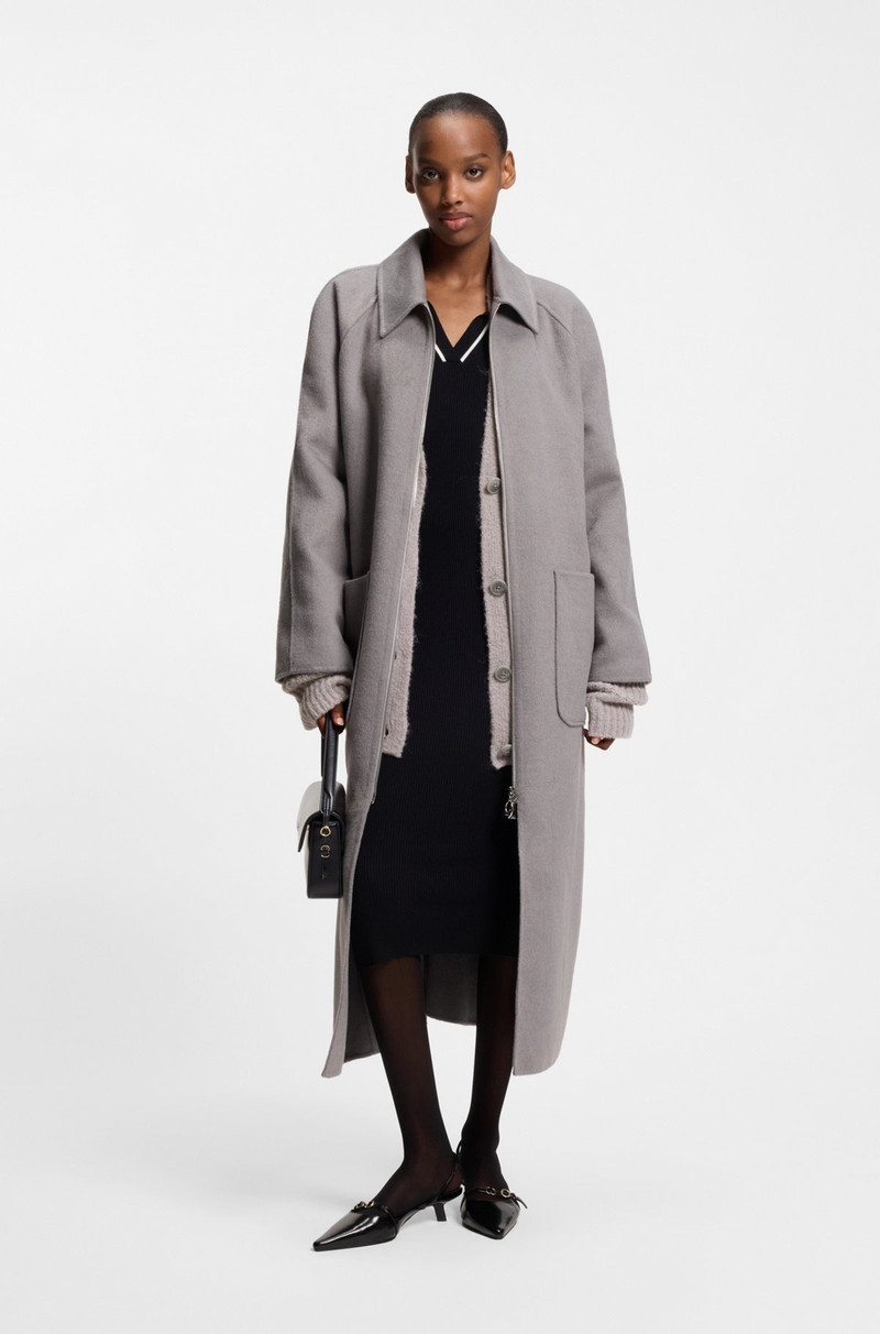 HUGO EMBROIDERED-LOGO CARDIGAN IN AN OVERSIZED FIT outlook