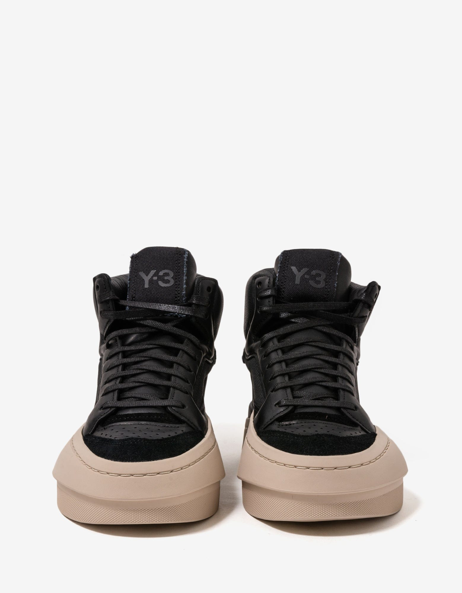 Y-3 Black Centennial Hi Trainers - 4