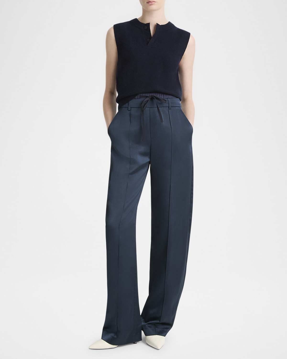 Sleeveless Henley Shell - 2