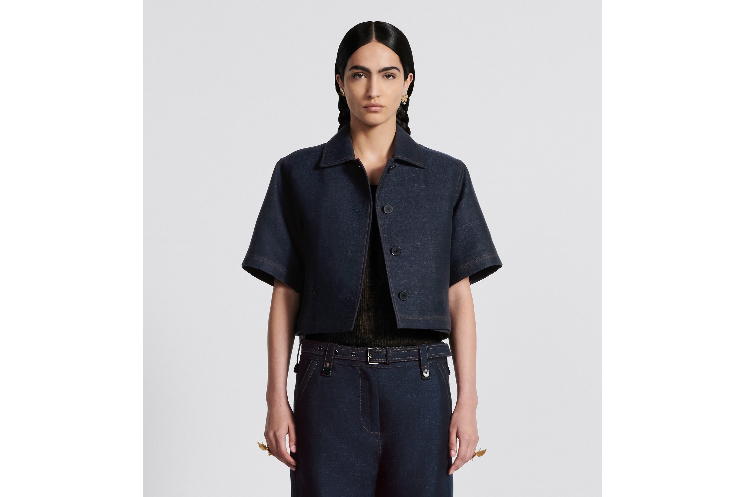2-in-1 Cropped Peacoat - 8