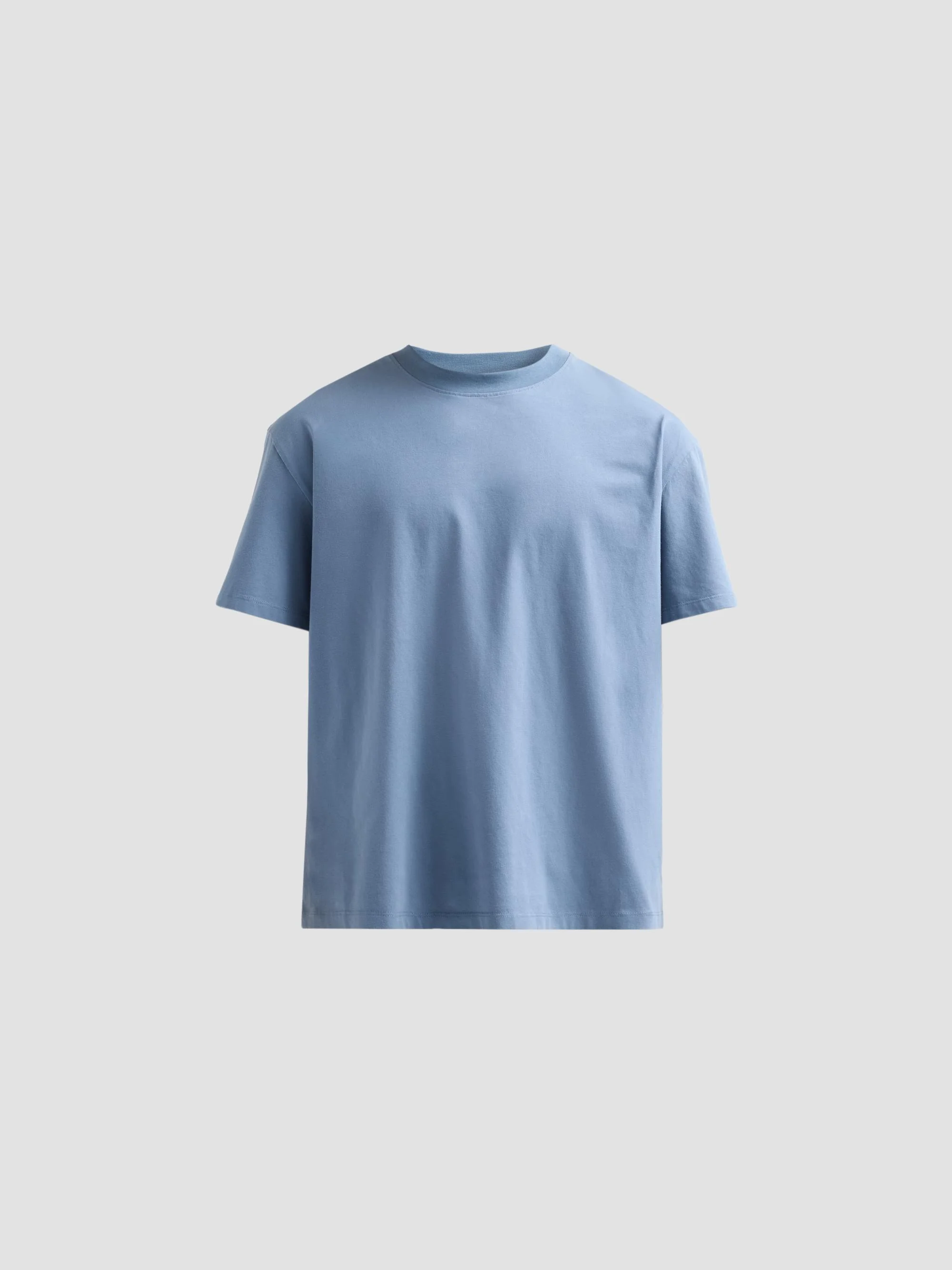 Men's Daydreaming Logo-Appliqué Cotton Boxy T-Shirt - Steel Blue - 1