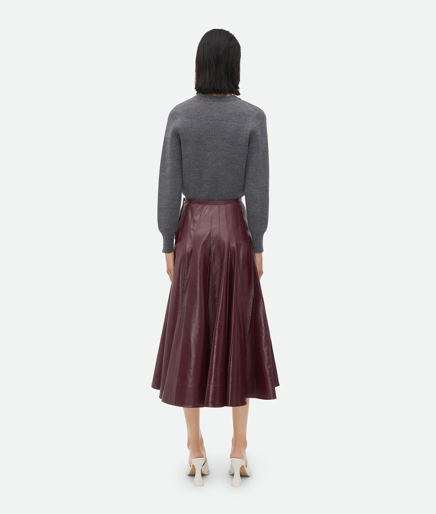 Shiny Leather Skirt - 3