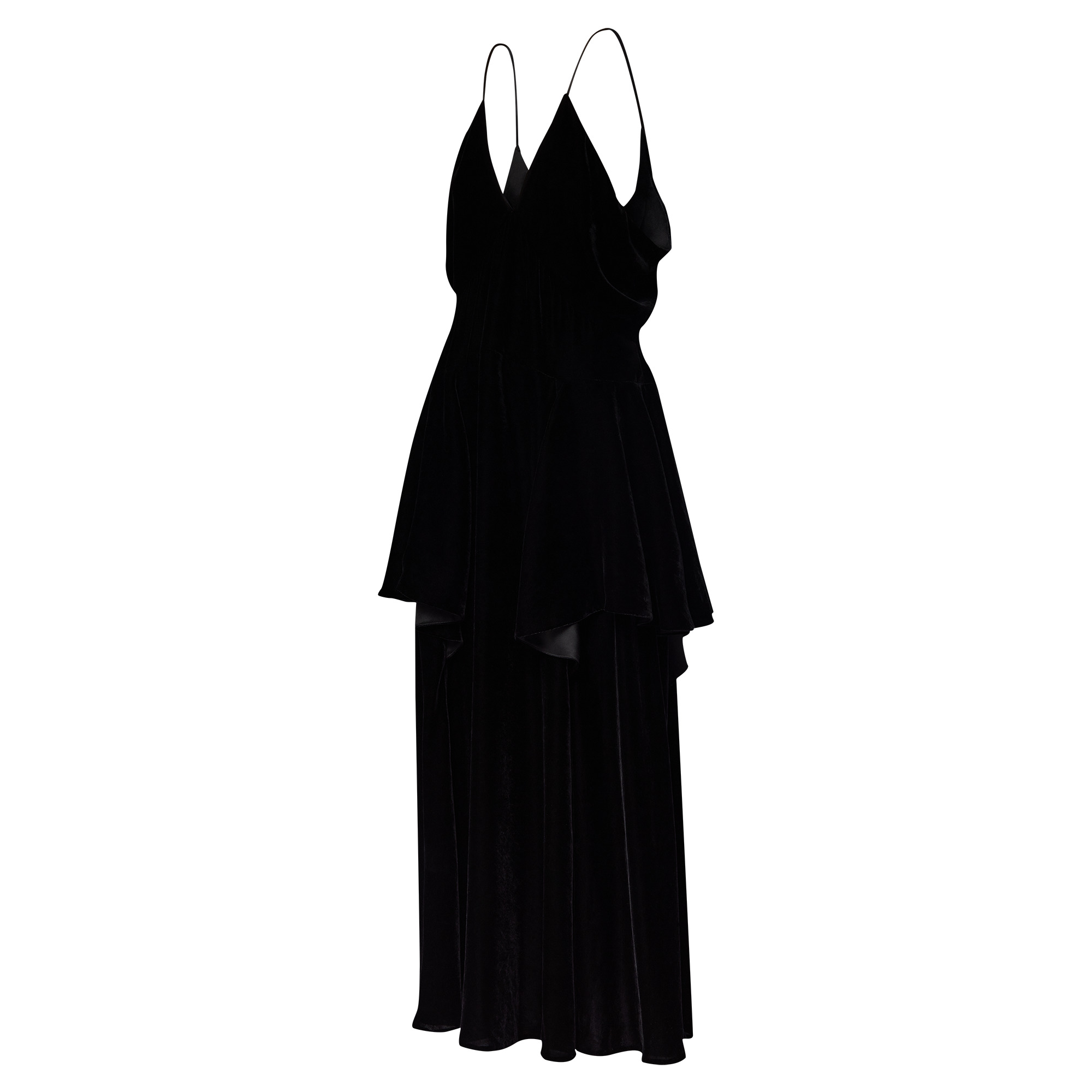 Tiered V-Neck Gown - 2