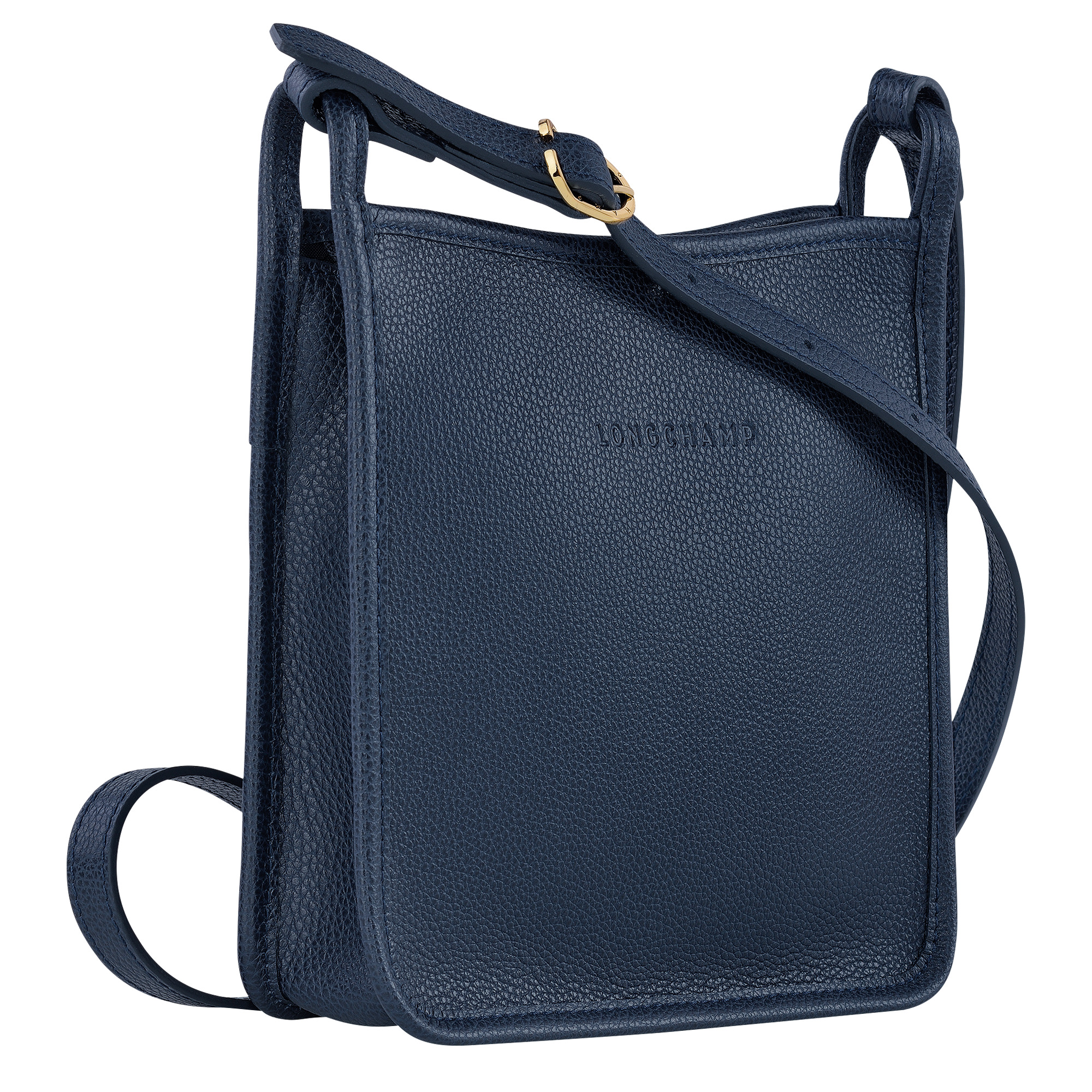 Le Foulonné S Crossbody bag Navy - Leather - 3
