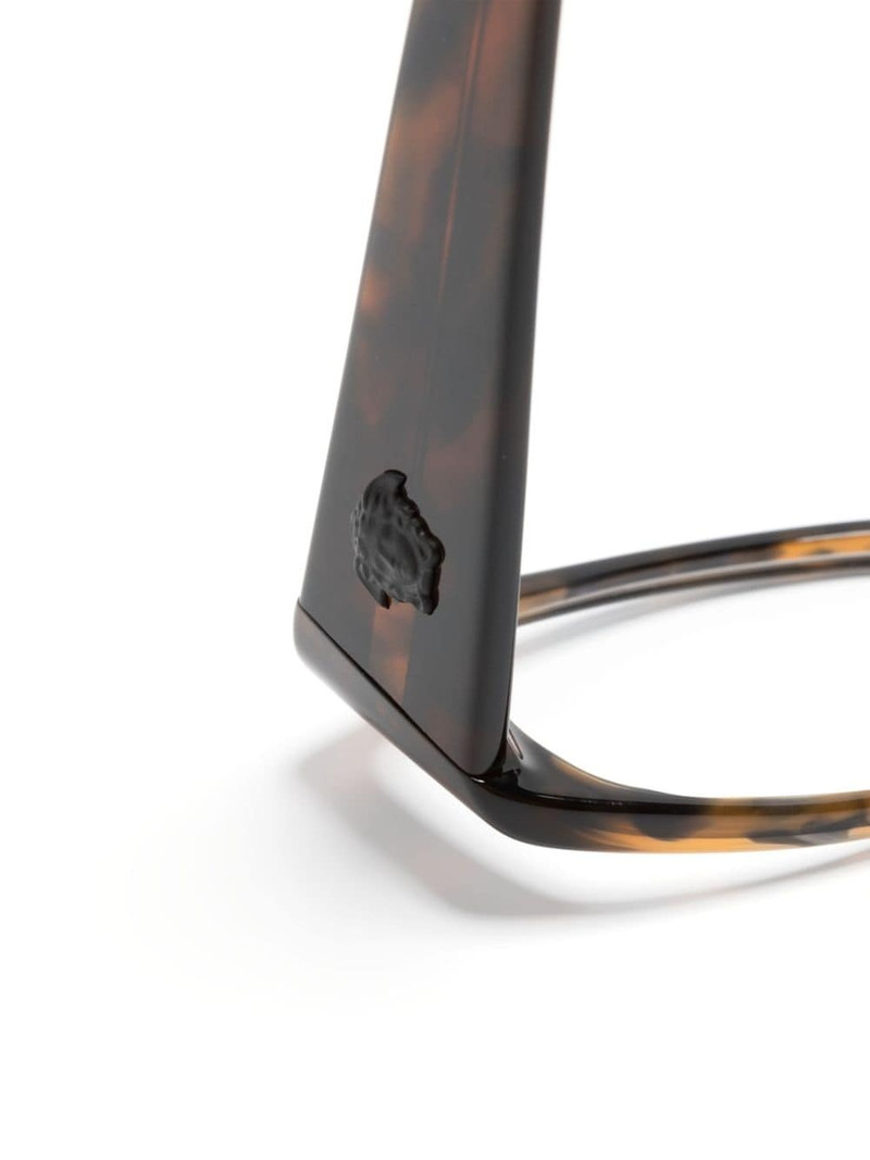 tortoiseshell rectangle-frame glasses 3