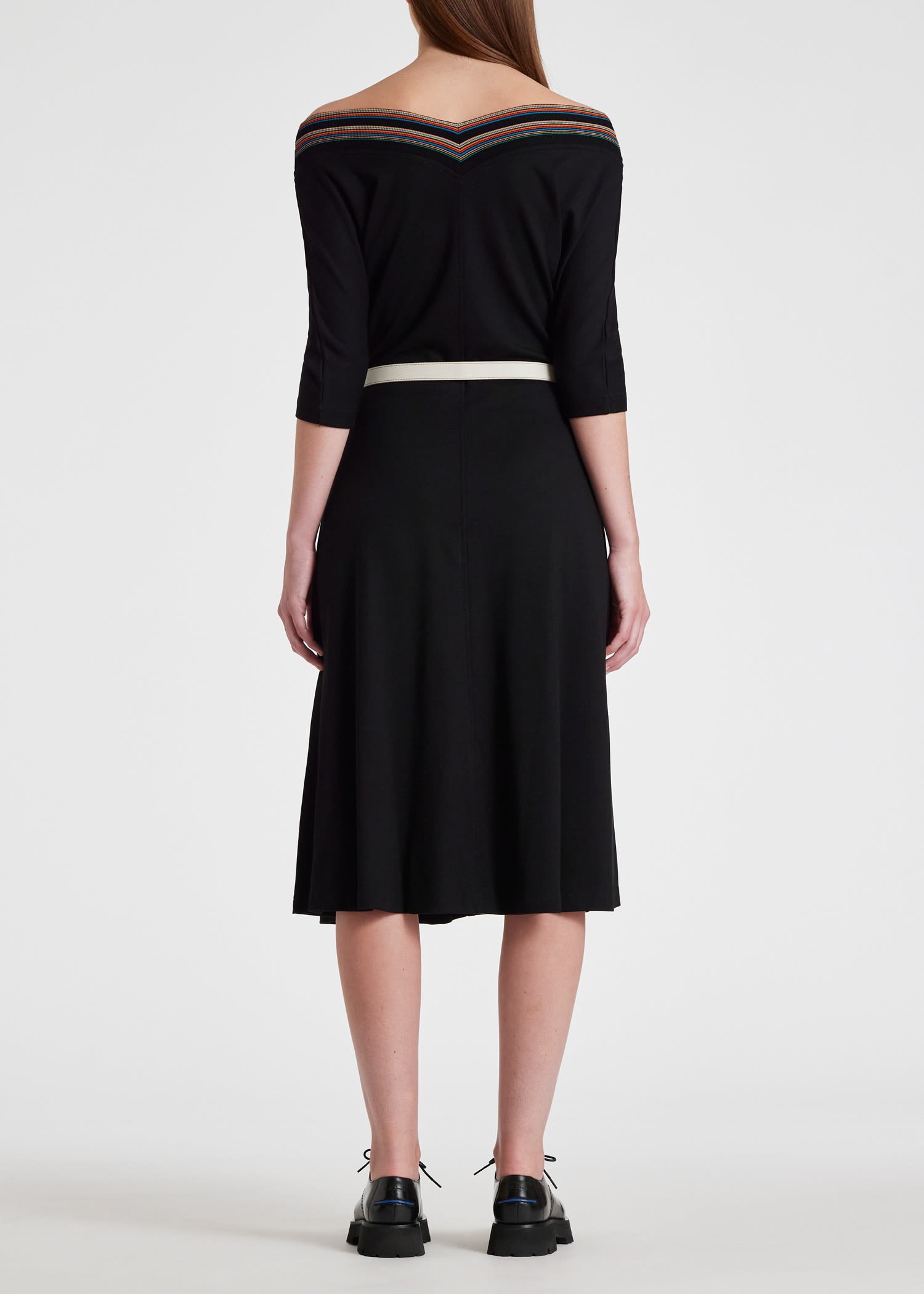 'Signature Stripe' Neckline Dress - 5