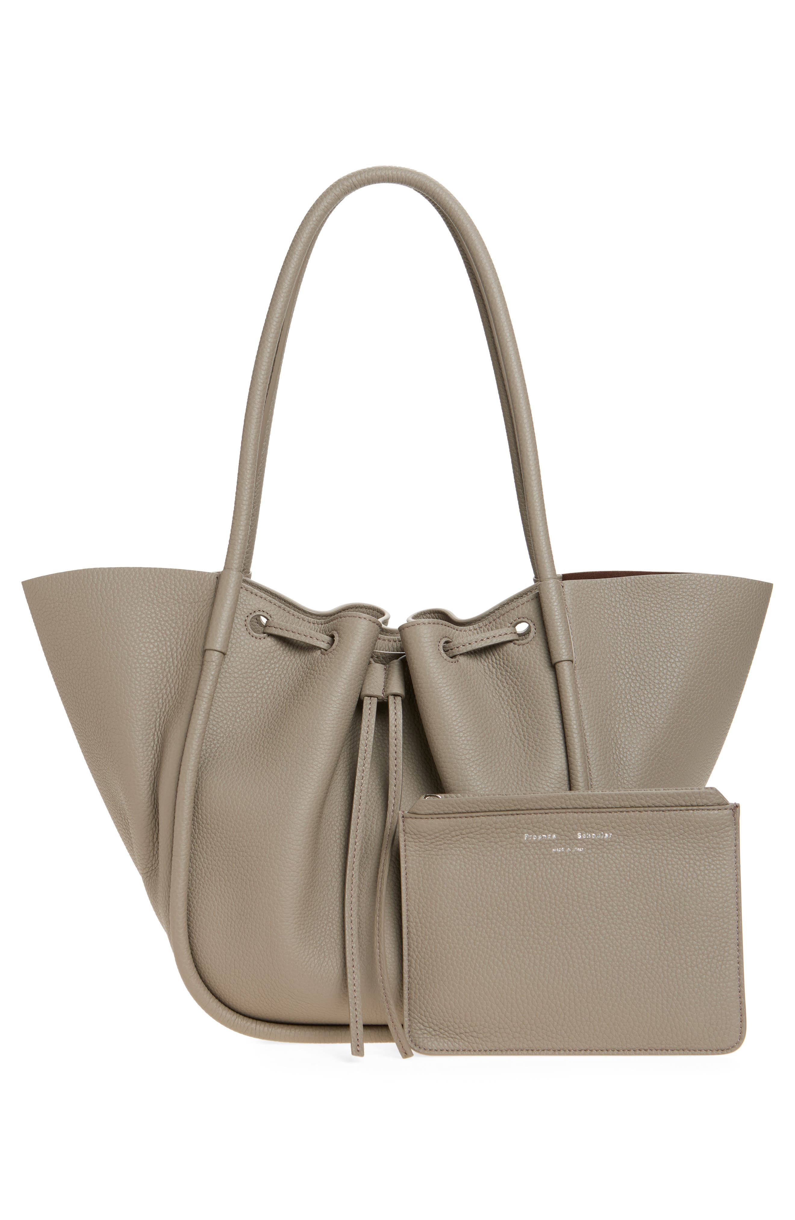 Proenza Schouler Large Ruched Pebbled Leather Tote in Slate at Nordstrom - 3