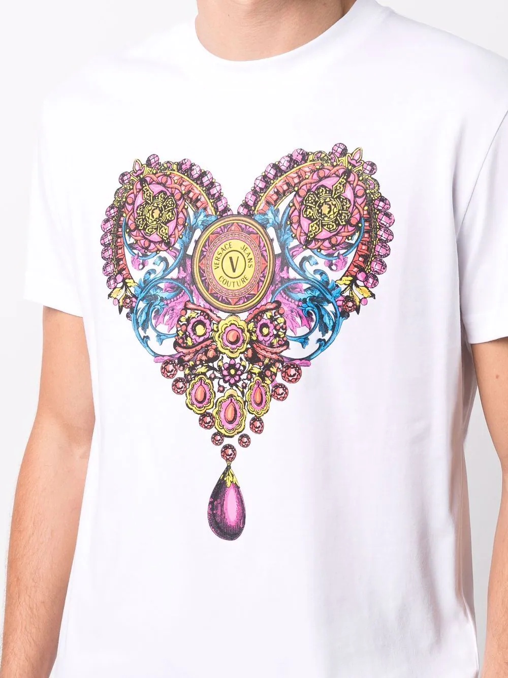 heart-print T-shirt - 5