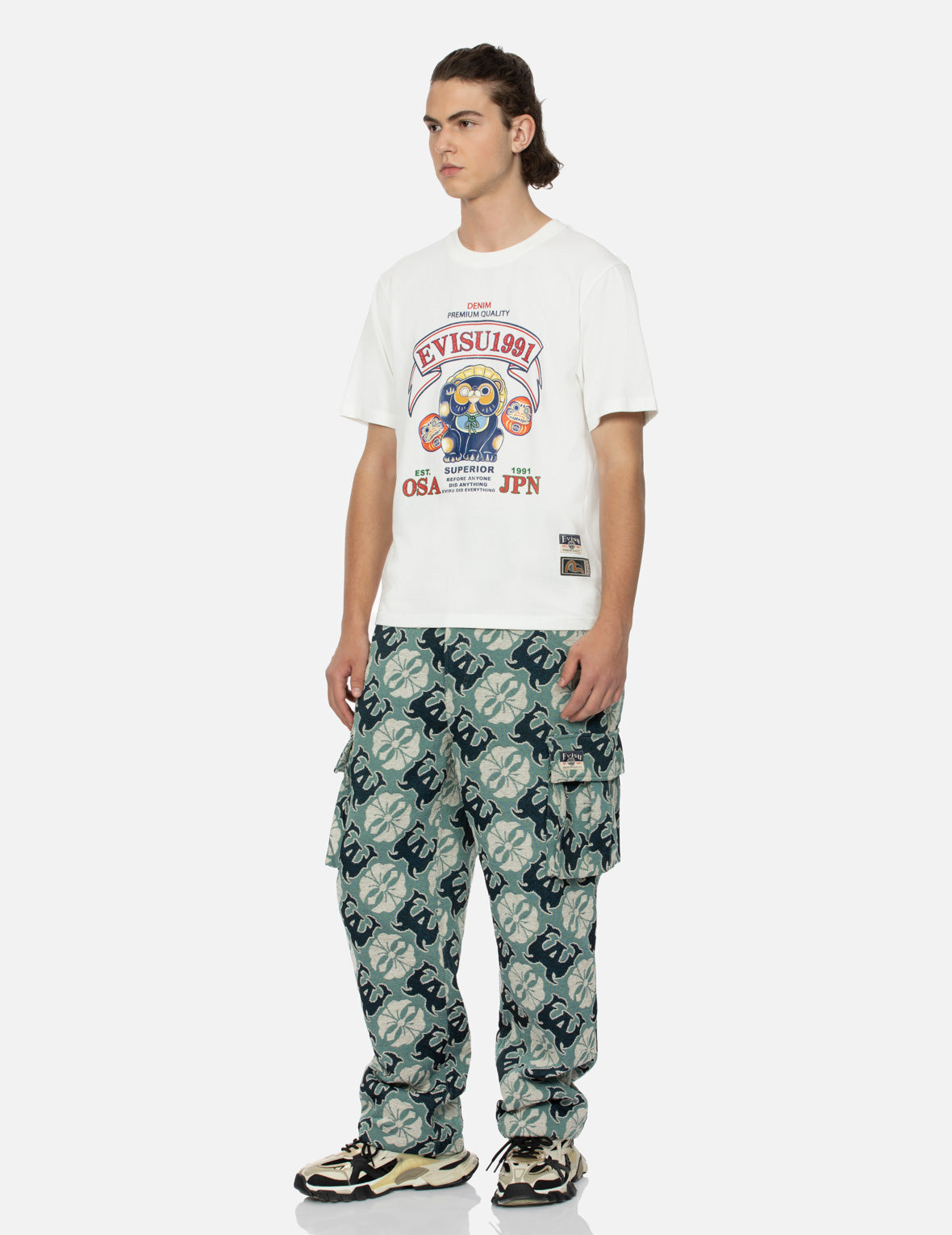 TANUKI AND DARUMA PRINT REGULAR FIT T-SHIRT - 3