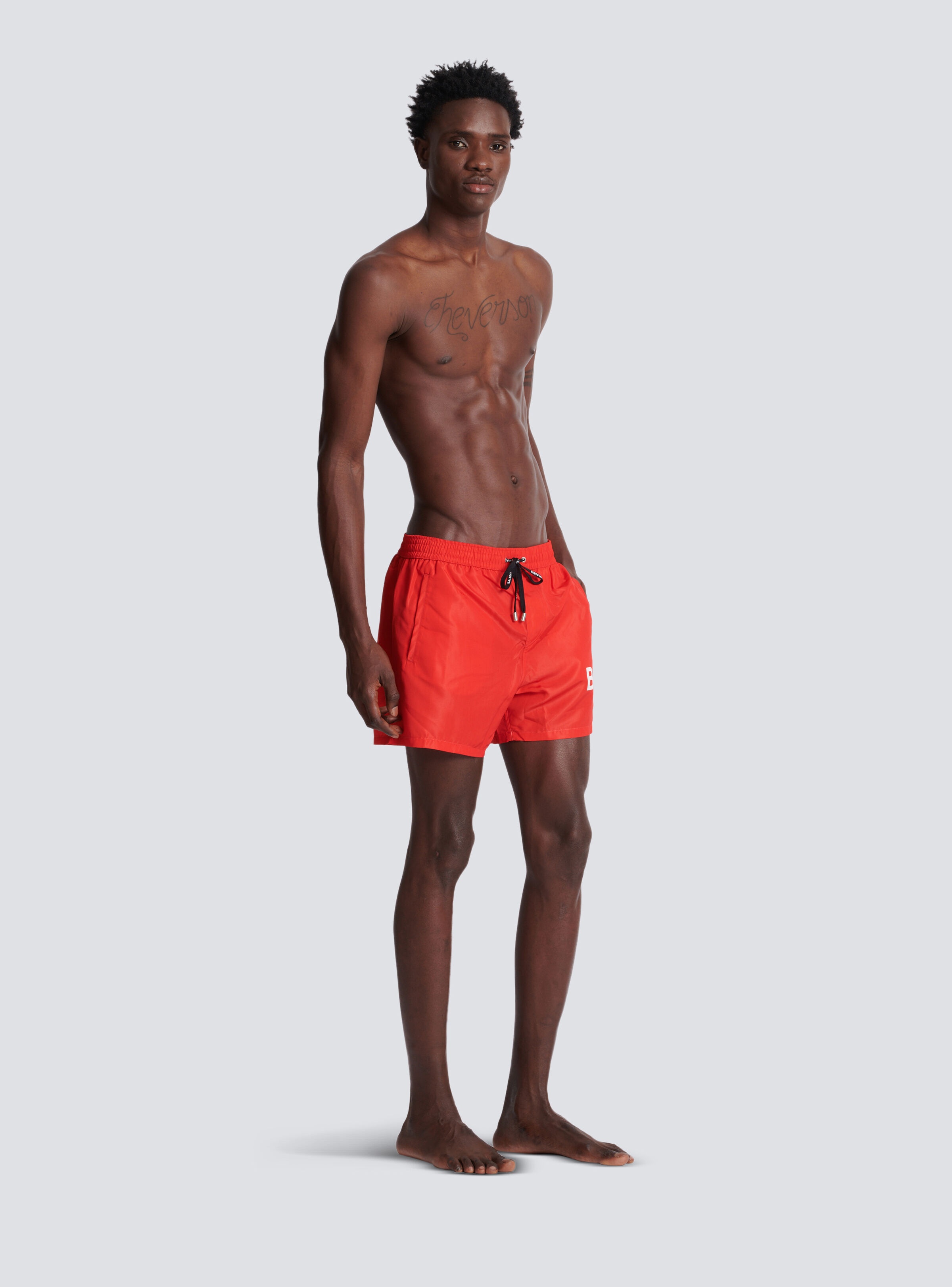 Balmain logo swim shorts - 3