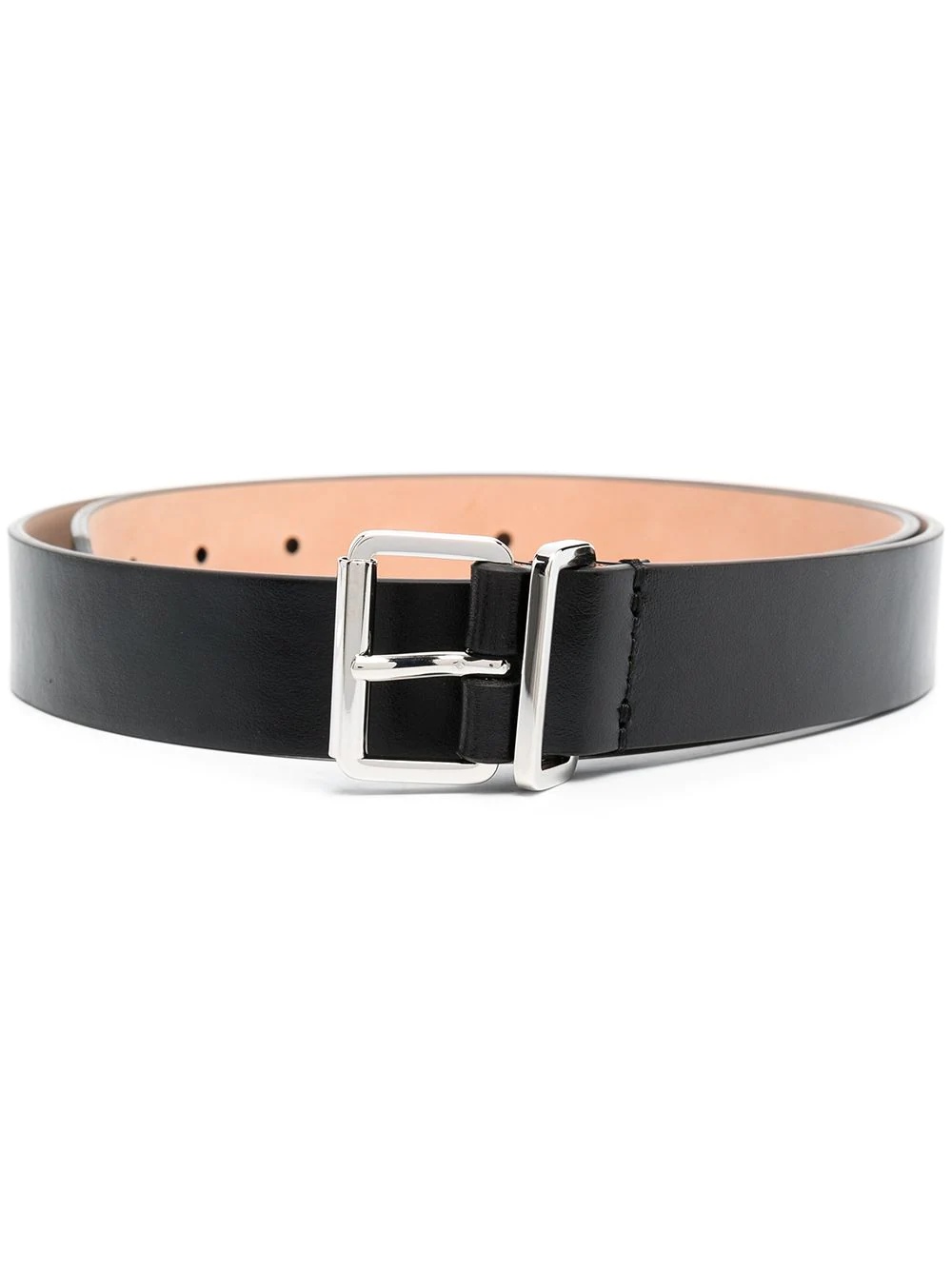 buckle leather belt - 1