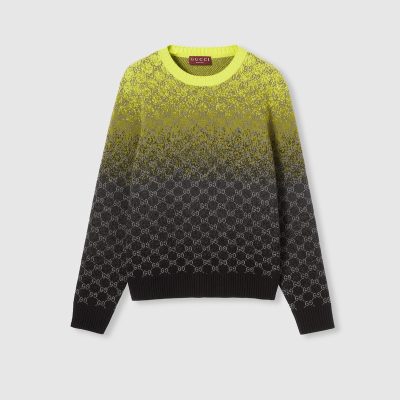 GG wool cashmere jacquard sweater 1
