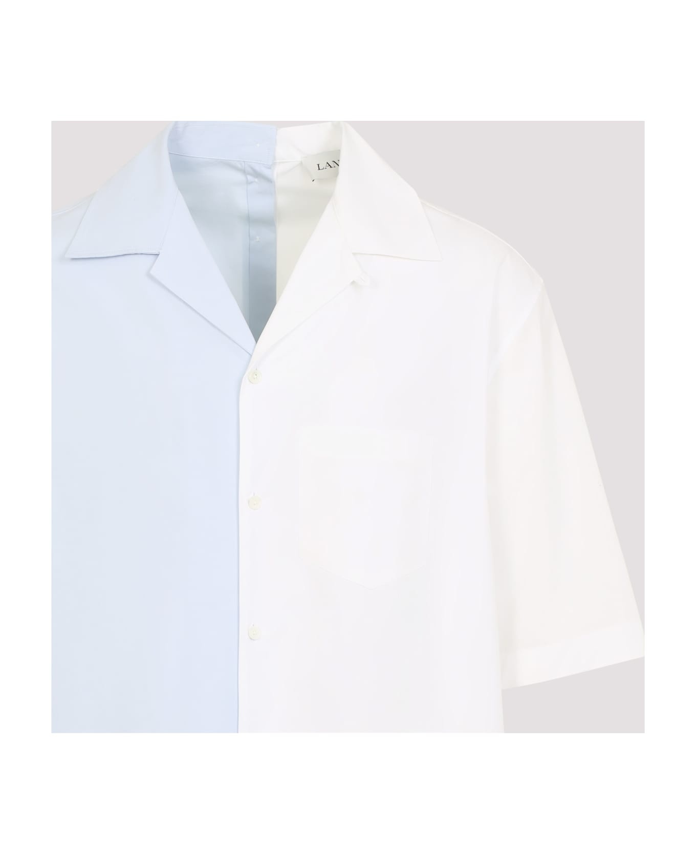 Bicolor Asymmetric Shirt - 5