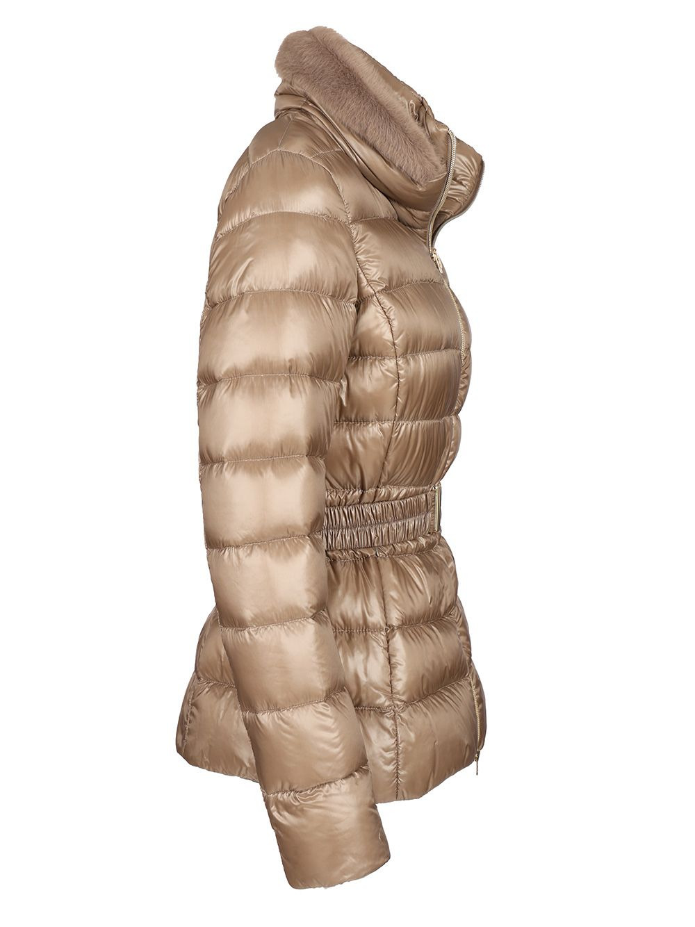 Shniy Padded Down Jacket With Bel Coats Brown - 3