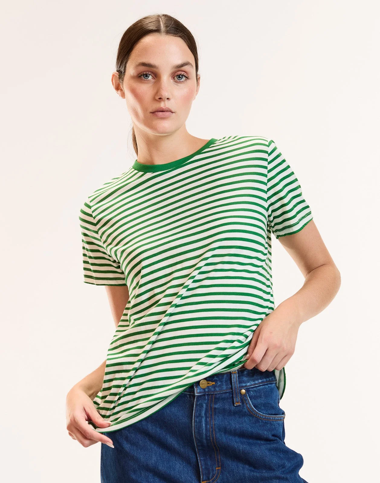 Relaxed Stripe Tee - 1
