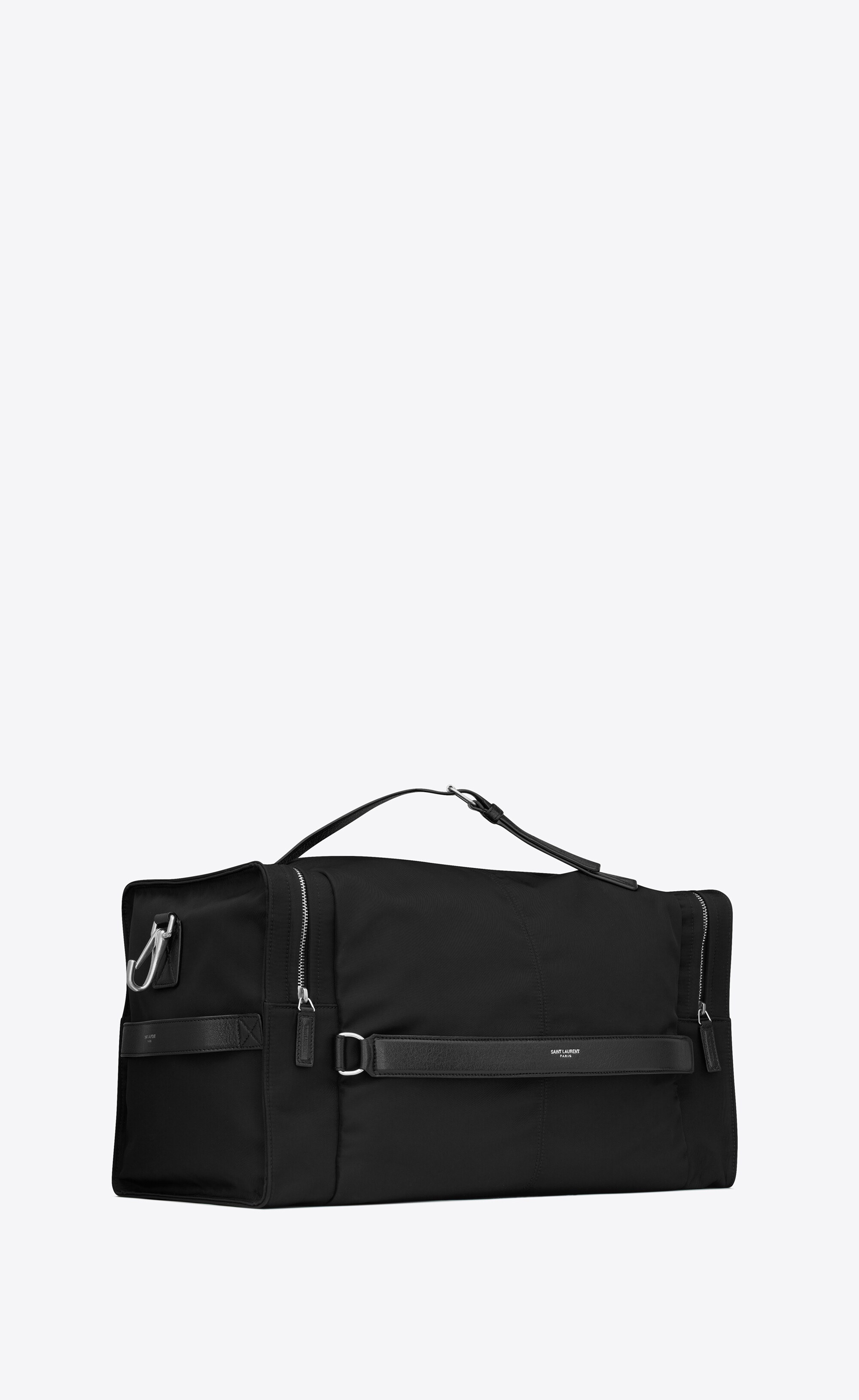 square duffle bag in econyl® and smooth leather - 4