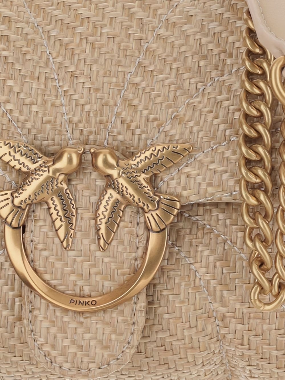 raffia cross body bag - 4
