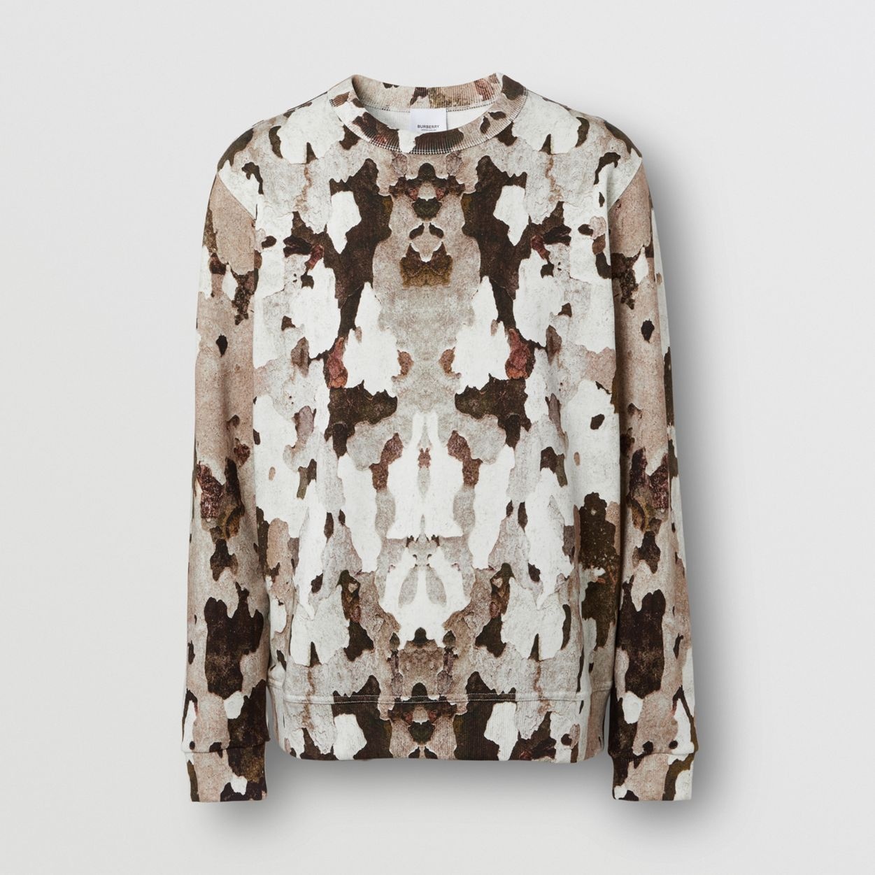 Camouflage Print Cotton Sweatshirt - 1