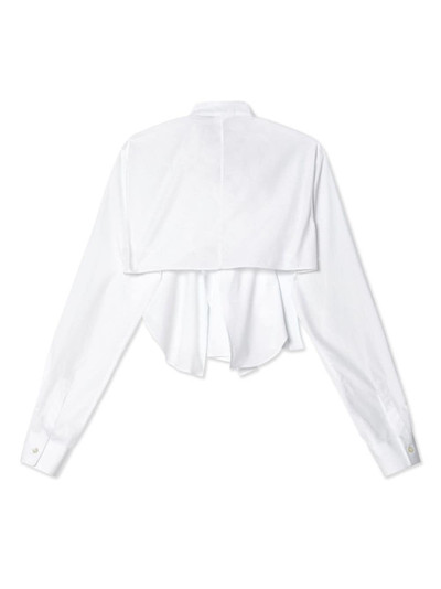 Noir Kei Ninomiya asymmetric cotton shirt outlook