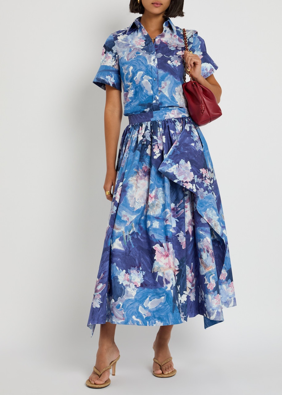Erdem Printed Cotton-poplin Shirt - 4