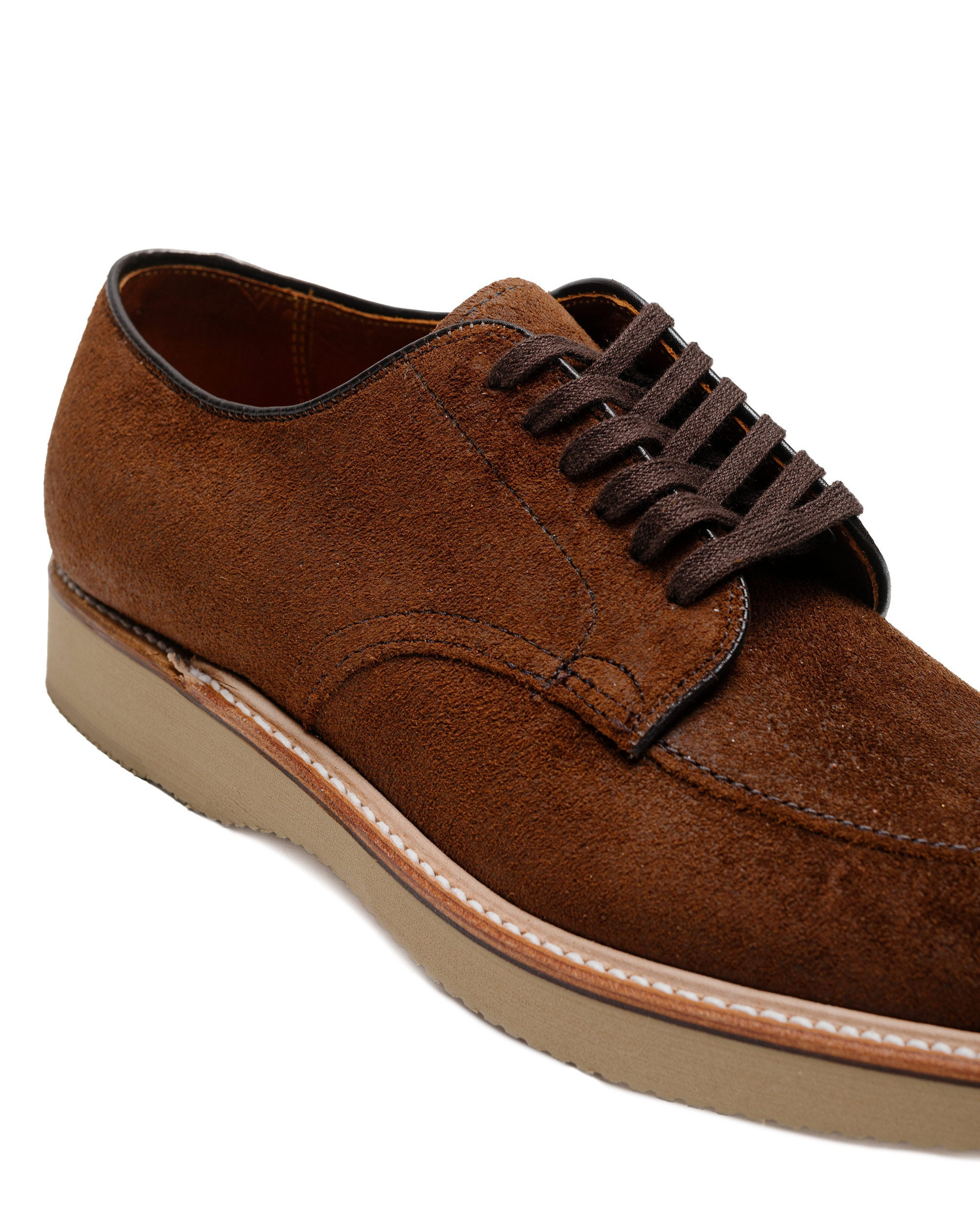 V Tip Blucher Reverse Tobacco Chamois G2602 - 3