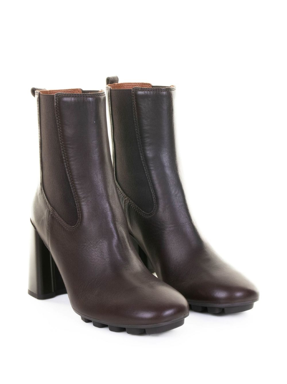 90mm block-heel leather boots - 2