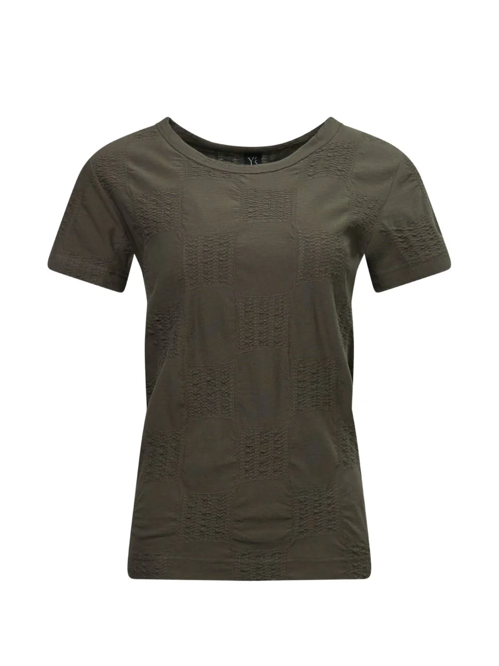 check-pattern T-shirt - 1