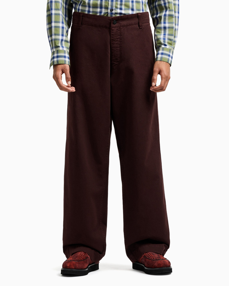 EMPORIO ARMANI NEW YORK CAPSULE COLLECTION DRILL TROUSERS outlook