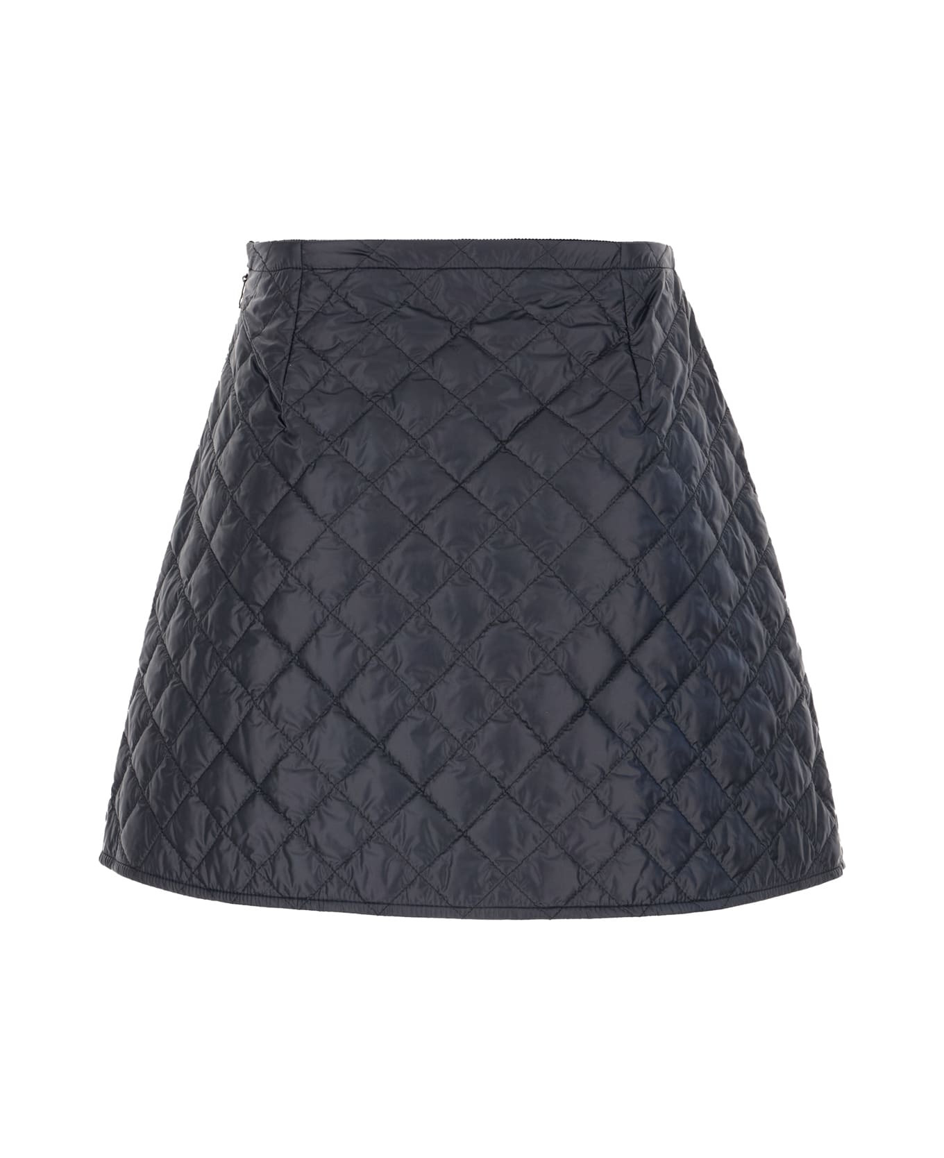 Midnight Blue Nylon Mini Skirt - 2
