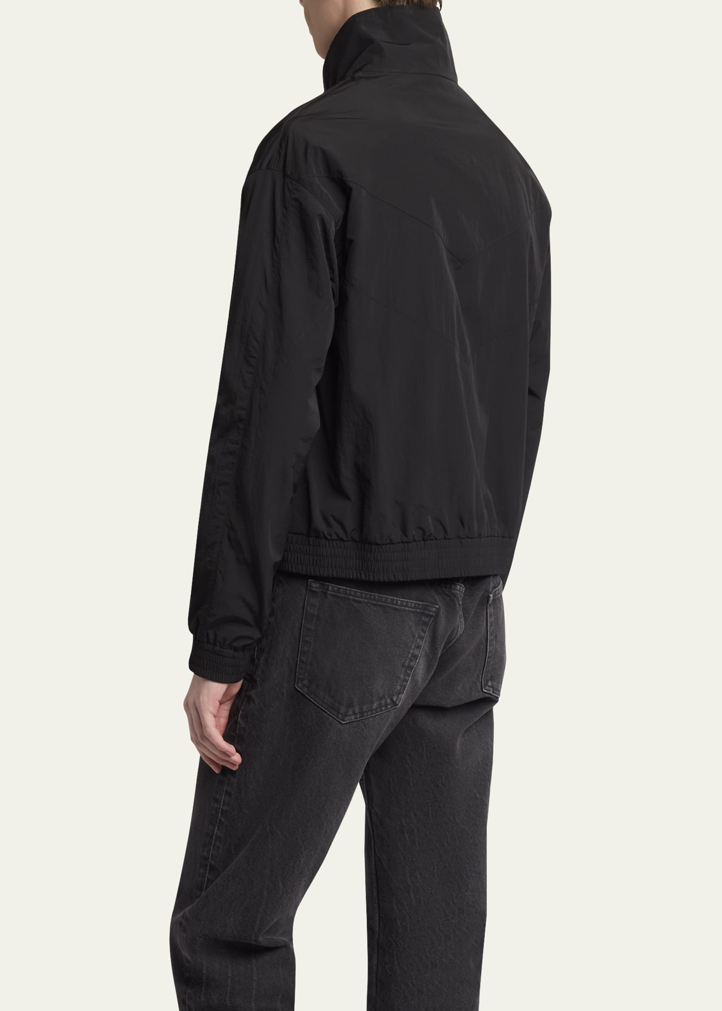 Men's Brushed Nylon Zip Blouson Jacket - 3