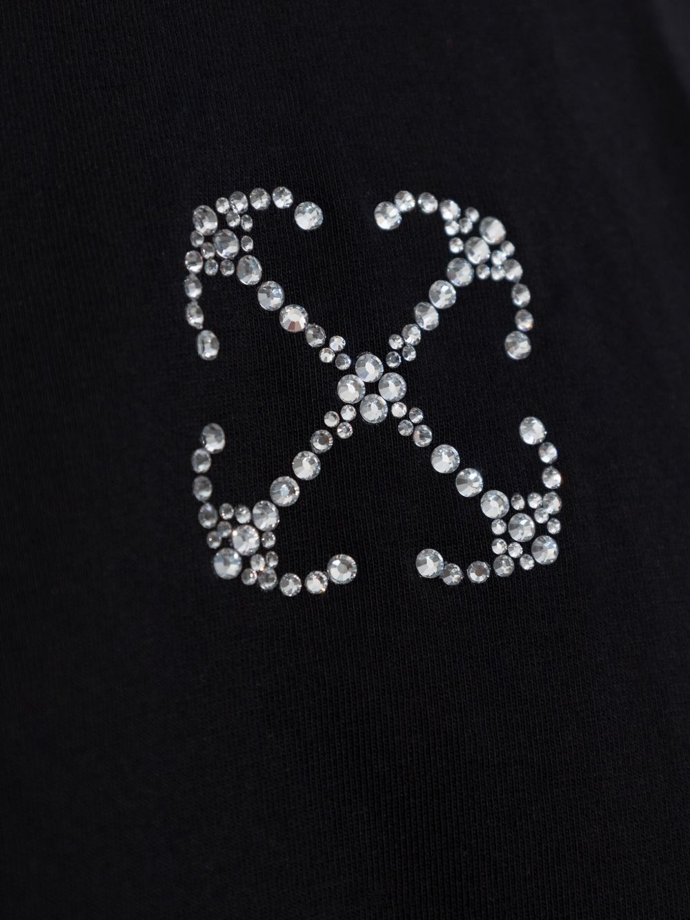 jewelled-logo cropped t-shirt - 5