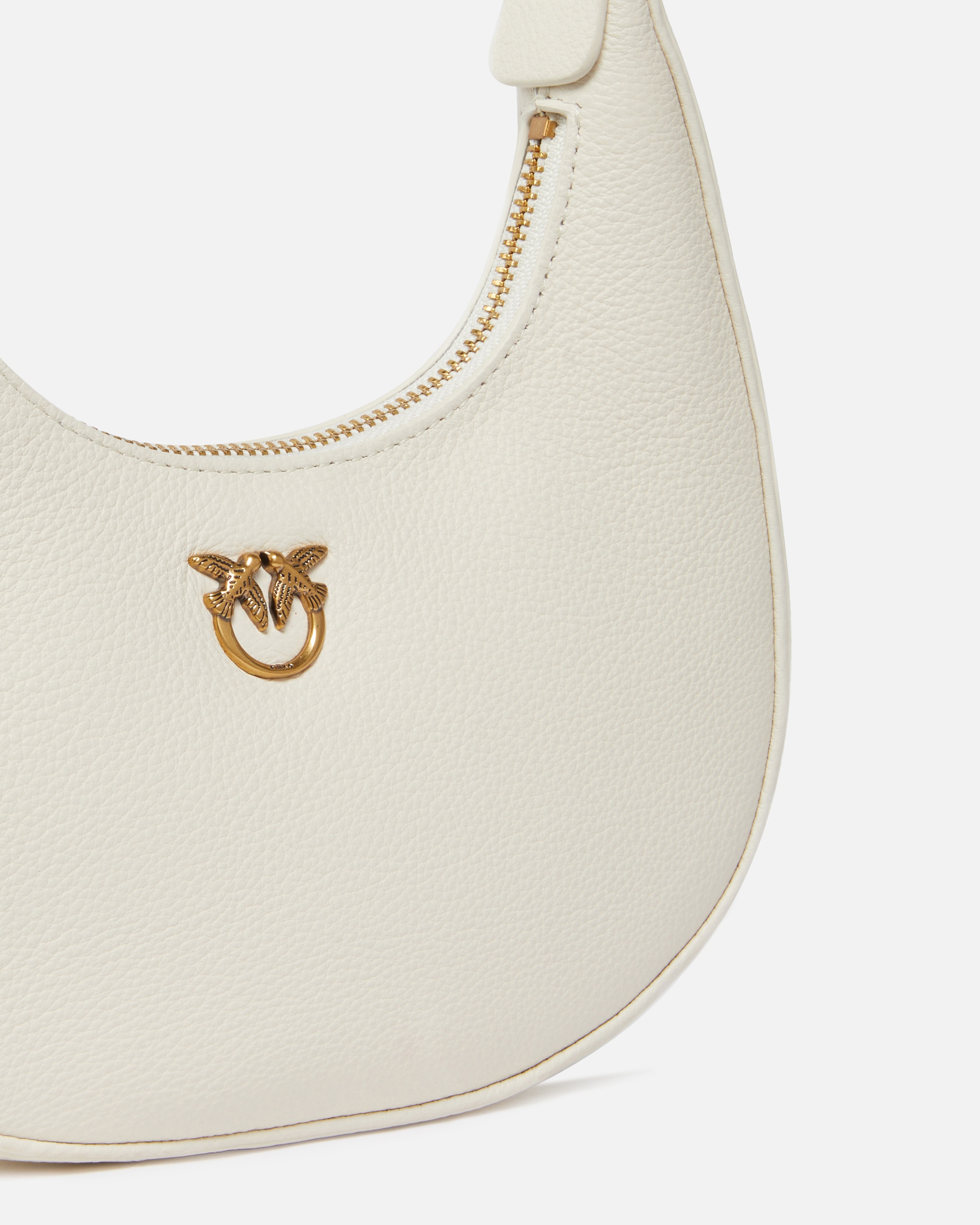 BRIOCHE BAG ROUNDED LEATHER SHOULDER BAG - 3