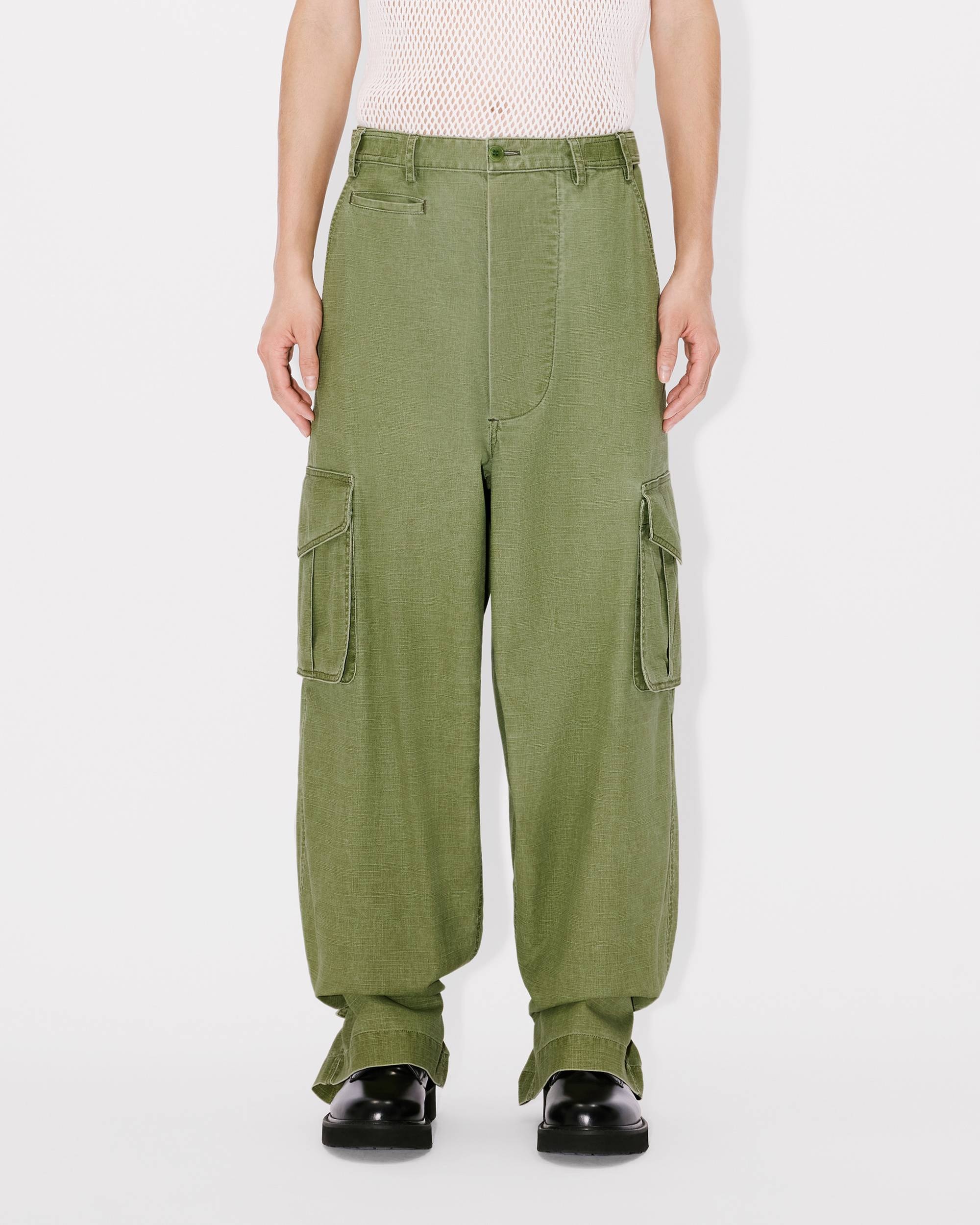 Adjustable cargo pants in cotton - 5